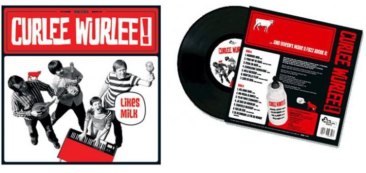 CURLEE WURLEE! likes milk / front, back and inside